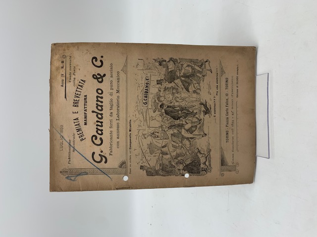 G. Caudano & C. (Catalogo accessori biciclette), anno IV, n. 8, 1899